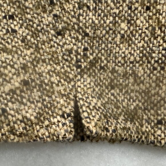 Vintage Inspired Brown Tweed Wool Women M Crop Jacket Equestrian Academia Money - Picture 7 of 8